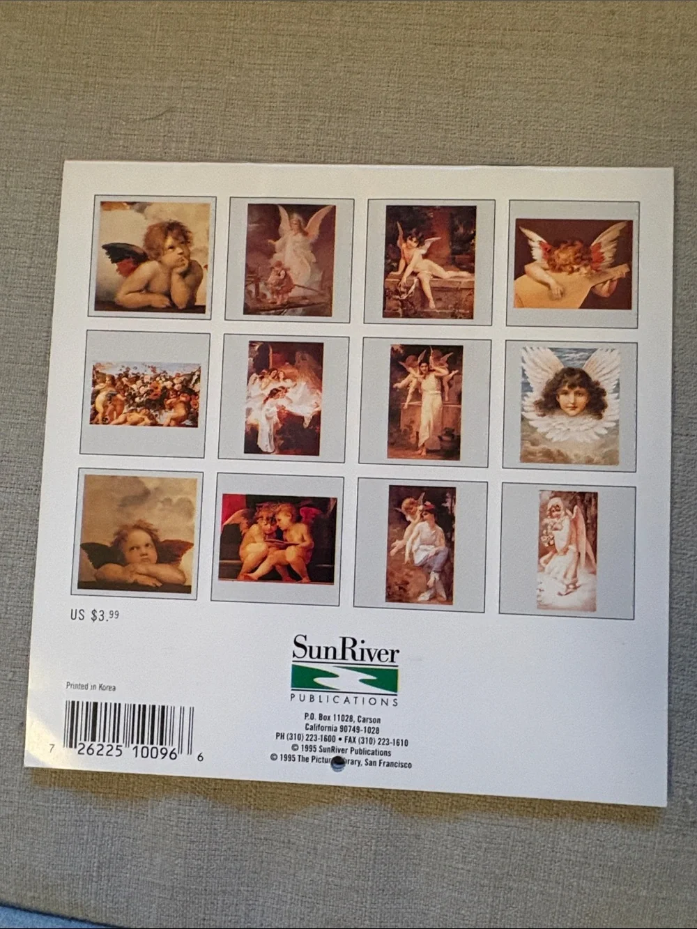 Vintage miniature 1995 pocket planner & 1996 Calendar Angels